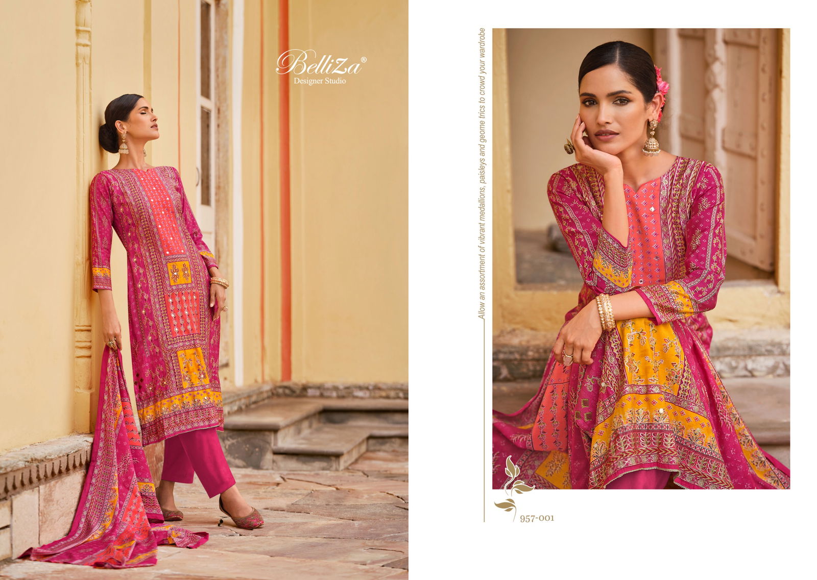 Nusrat By Belliza Modal Viscose Digital Printed Dress Material Wholesalers In Delhi
